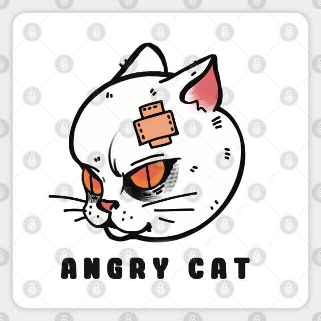 Bully cat Sticker by LinkasArt